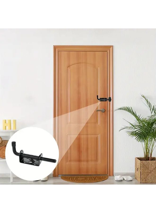 4pcs 304 Stainless Steel Heavy Duty Spring Loaded Barrel Bolt Latches No Tools Installation - Image 4
