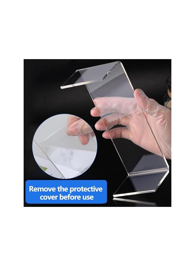 The Bros حامل عرض أكريليك شفاف، 3 قطع أرفف عرض شفافة متعددة المستويات، لجمع التحف، المجوهرات، فنكو بوب، ألعاب الشخصيات، زينة كعك الكب كيك - Image 4