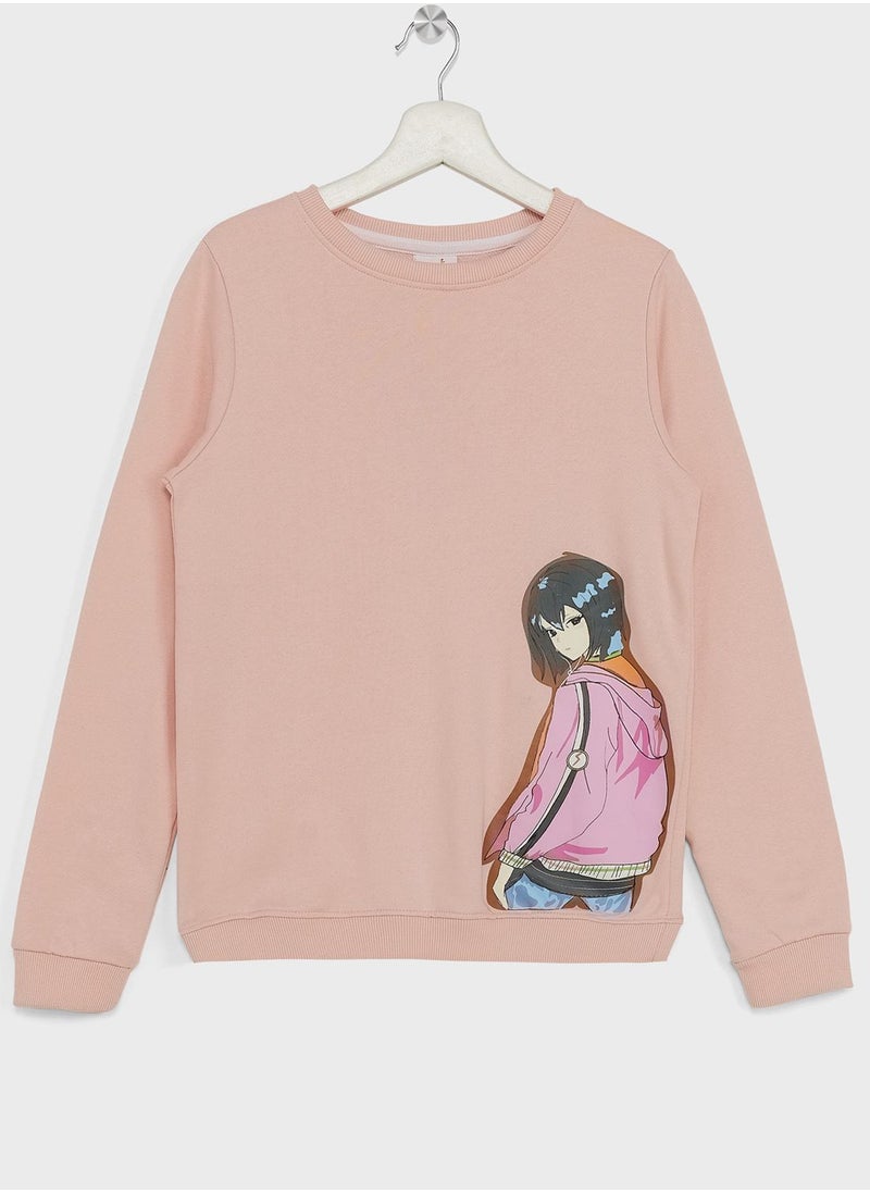 Pinata - Girls Graphic Printed Sweatshirt - Image 1