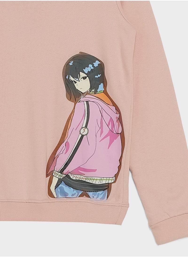 Pinata - Girls Graphic Printed Sweatshirt - Image 1