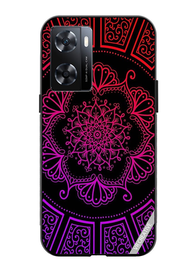VR CREATIVE Protective Case Cover For Oppo A57/A77s Mandala Design Multicolour - Image 1