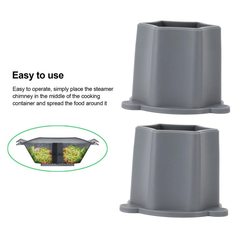 2 Pack Food Steam Chimneys Compatible with Thermomix TM6 TM5 TM3 - Image 3
