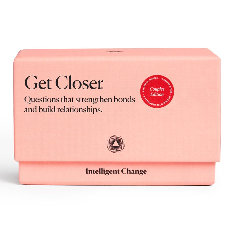 Intelligent Change Get Closer Conversation Cards for Couples, Intimacy Deck Card Game, Fun Date Night Ideas, 100 Icebreaker Couple Questions to Strengthen Bonds and Relationships - Image 1