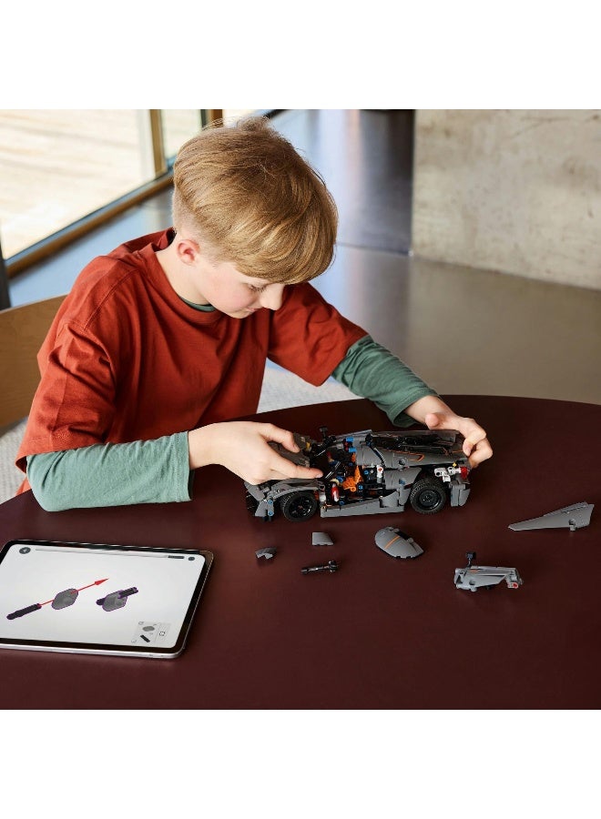 LEGO Technic Koenigsegg Jesko Absolut Grey Hypercar 42173 Building Toy Set (801 Pieces) - Image 3