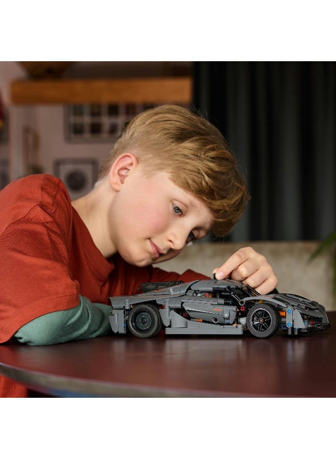 LEGO Technic Koenigsegg Jesko Absolut Grey Hypercar 42173 Building Toy Set (801 Pieces) - Image 1