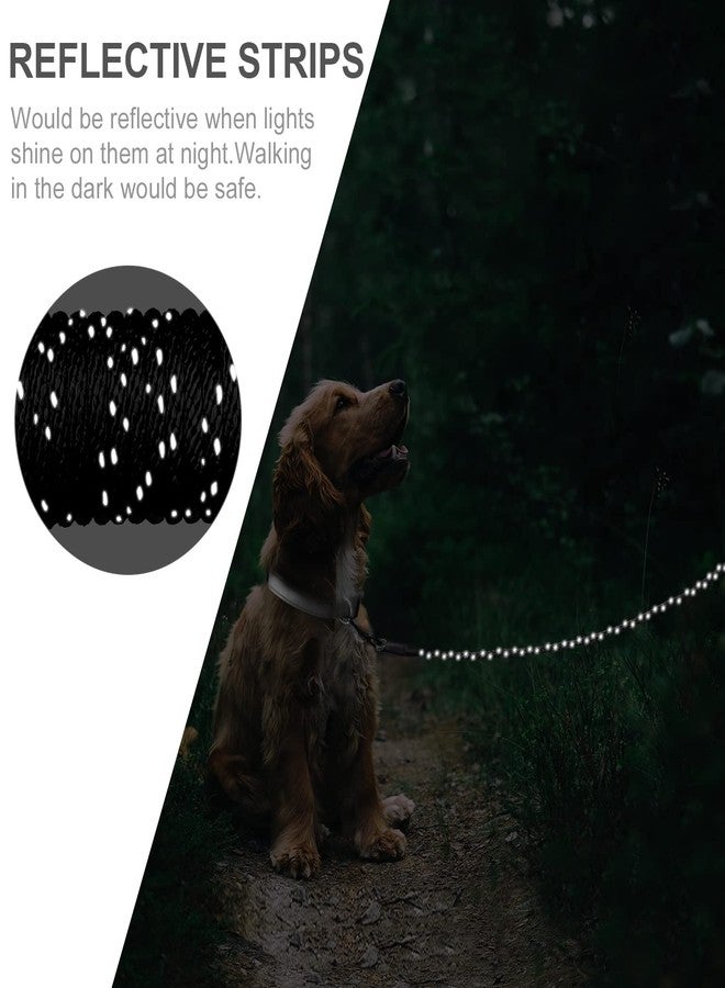 Joytale Long Dog Training Leash, 30 FT Tie Out Rope Check Cord with Padded Handle, Reflective Recall Lead for Puppy and Small Dogs, Black - Image 5