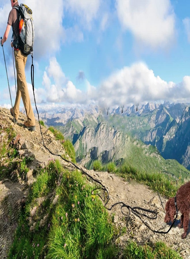 Joytale Long Dog Training Leash, 30 FT Tie Out Rope Check Cord with Padded Handle, Reflective Recall Lead for Puppy and Small Dogs, Black - Image 2