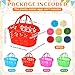 Maxcheck 20 Pcs Plastic Easter Baskets bulk Mini Easter Baskets Bag with Handles 160g Easter Grass Stuffers for Easter Egg Hunt Party Favor - Image 4