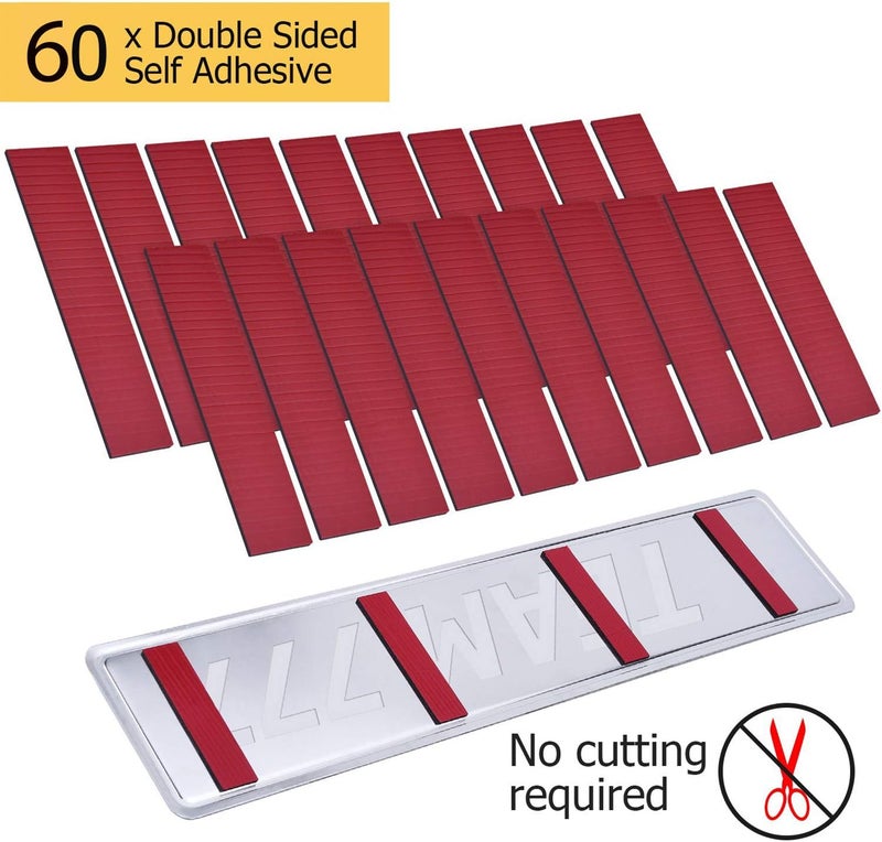 Pangda 60 Pack Double Sided Sticky Foam Pads for Number Plates Car License Plates Fixing(60 Pieces) Ready varied options - Image 2