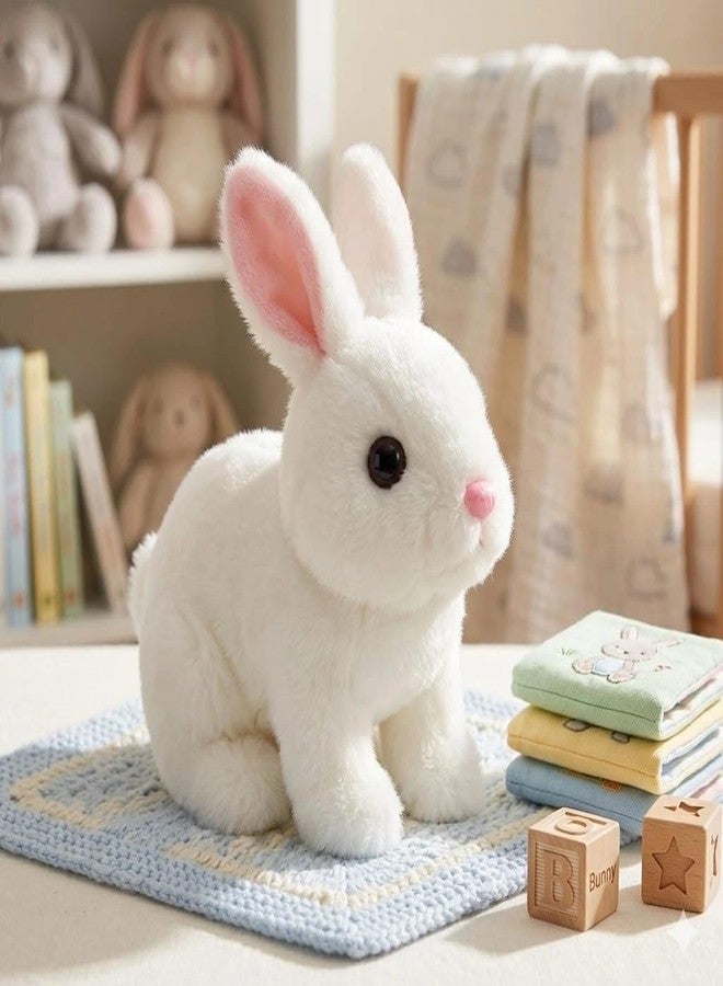 UDHVREKH Interactive Hopping Bunny Toy for Kids with Sound & Movement | Walking Jumping Rabbit Plush Toy with Wiggling Ears, Twitching Nose & Mouth | Electronic Educational Soft Toy for Boys & Girls - Image 2