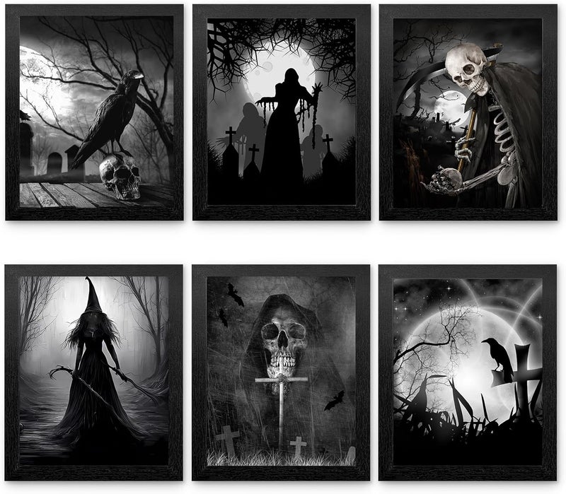 HoozGee Framed Gothic Room Decor Witchy Wall Decor - Image 1