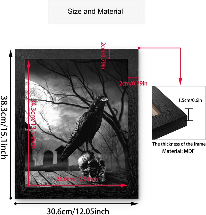 HoozGee Framed Gothic Room Decor Witchy Wall Decor - Image 3