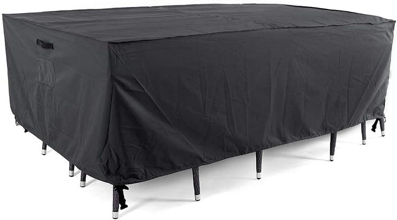 Tempera Patio Furniture Cover Outdoor Table Covers Waterproof Square Heavy Duty Deck Furniture Covers for Winter 64L x 64W x 278HGrey