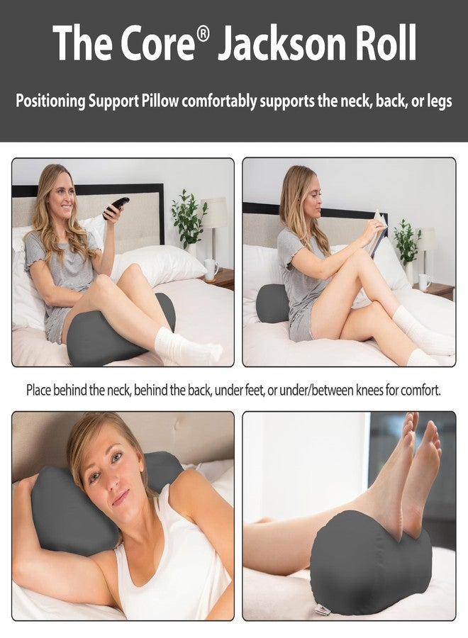 Core Products Jackson Roll Orthopedic Bolster Pillow - Neck, Back, Leg, Knee & Arm Support - Cervical & Lumbar Roll for Pain Relief, Spinal Alignment & Travel Comfort for Bed or Chair- Gray - Image 4
