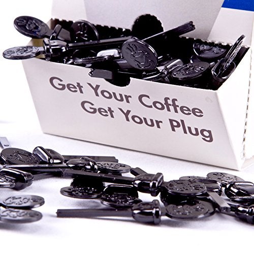 Royal StixToGo Beverage Plugs - Leak Prevention Coffee Accessory for Hot Drinks, Disposable Coffee Stoppers, Fits Standard Lids - Black, 2", Pack of 400 - Image 4