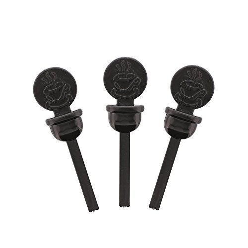 Royal StixToGo Beverage Plugs - Leak Prevention Coffee Accessory for Hot Drinks, Disposable Coffee Stoppers, Fits Standard Lids - Black, 2", Pack of 400 - Image 1