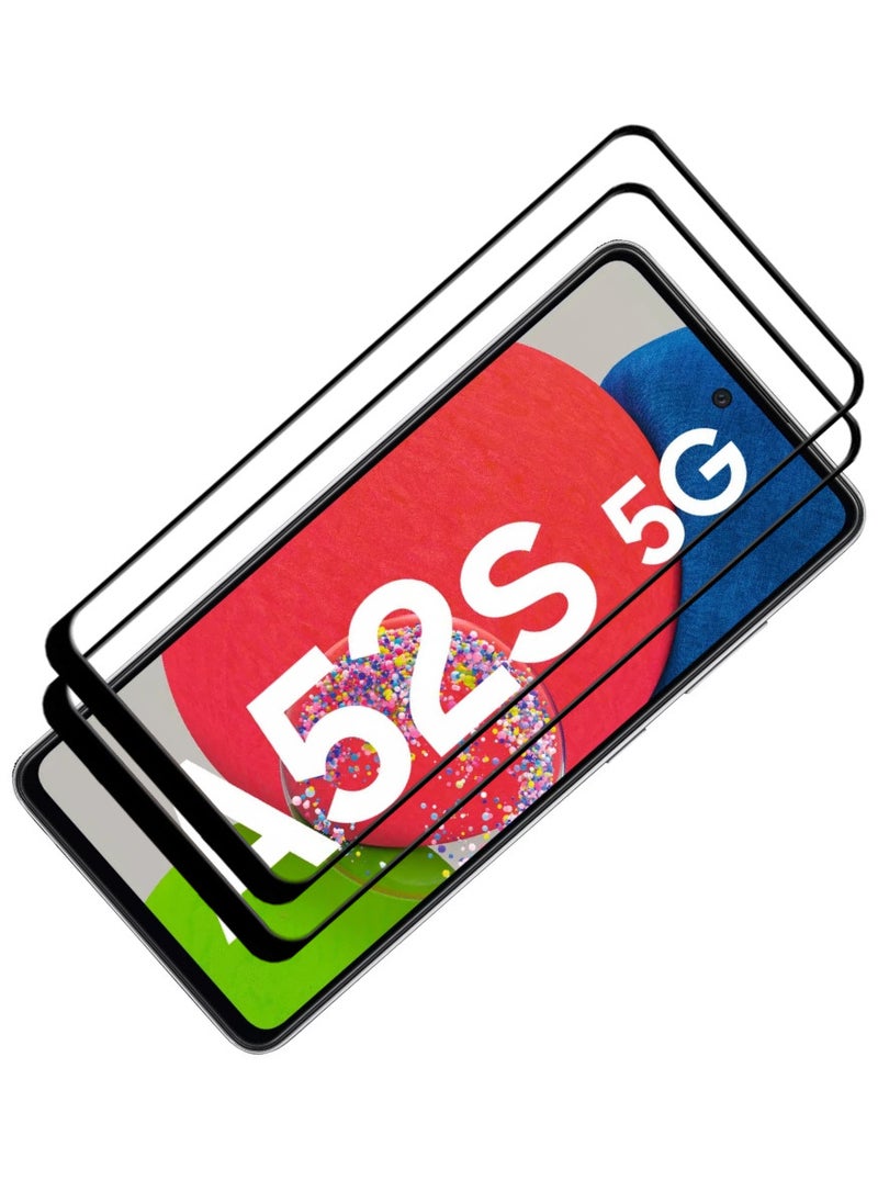 ACLIX 2 Pieces Antistatic ESD Dustproof Premium Quality High Definition Tempered Glass Screen Protector Designed For Samsung Galaxy A52s 5G - Image 1