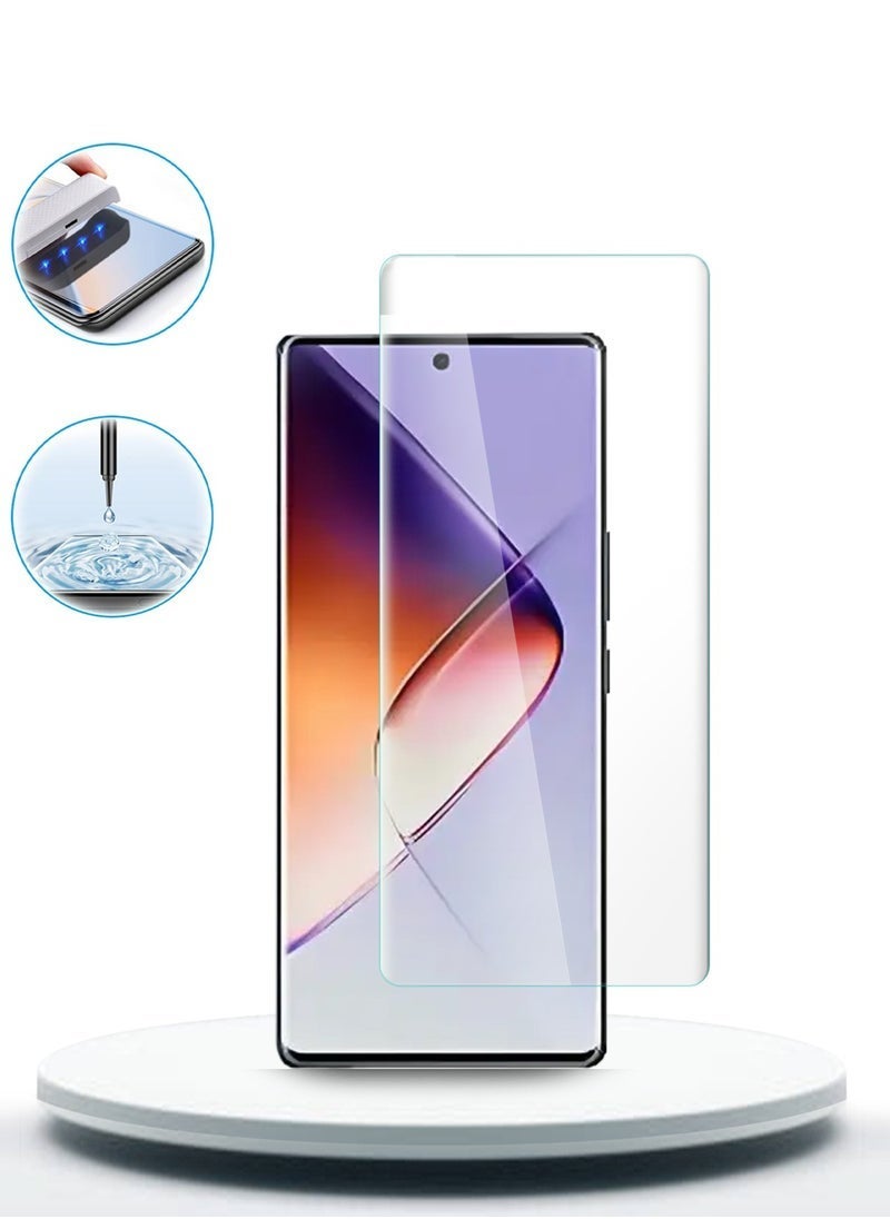 vesus Premium Curved Edges UV Full Glue Full Cover Tempered Glass Screen Protector for Infinix Note 40 Pro 5G 2024 â€“ 9H Hardness, Scratch Resistant, Bubble-Free, High Touch Sensitivity â€“ Clear - Image 3
