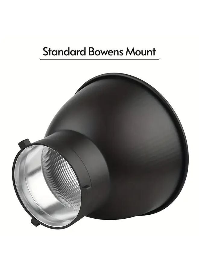 Black 7 Inch Standard Reflector Diffuser Lamp Shade Dish With Bowens Mount For Studio Strobe Flash - Image 4