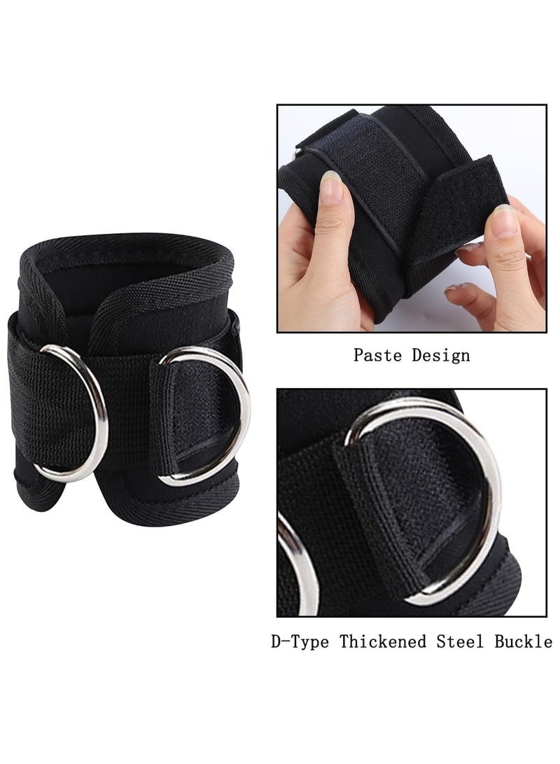 Ankle Straps，Ankle Strap for Cable Machine，Ankle Bands for Working Out，Adjustable sports ankle strap for muscle stretching, leg muscle weight training，Straps Gym, Ankle Cable Attachments for Gym - Image 5