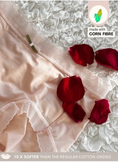 Intimate Queen Intimate Queen Layela Corn Bae Softest Barely There Lightweight Women Hiphugger Panties (Peach) 
