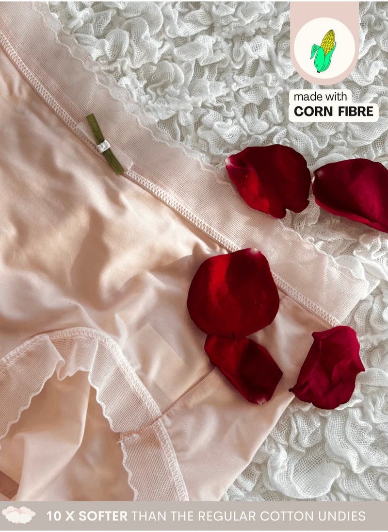 Intimate Queen Layela Corn Bae – Barely-There Wellness Hiphuggers | Breathable, Sweat-Safe & Gentle on Sensitive Days  - Image 1