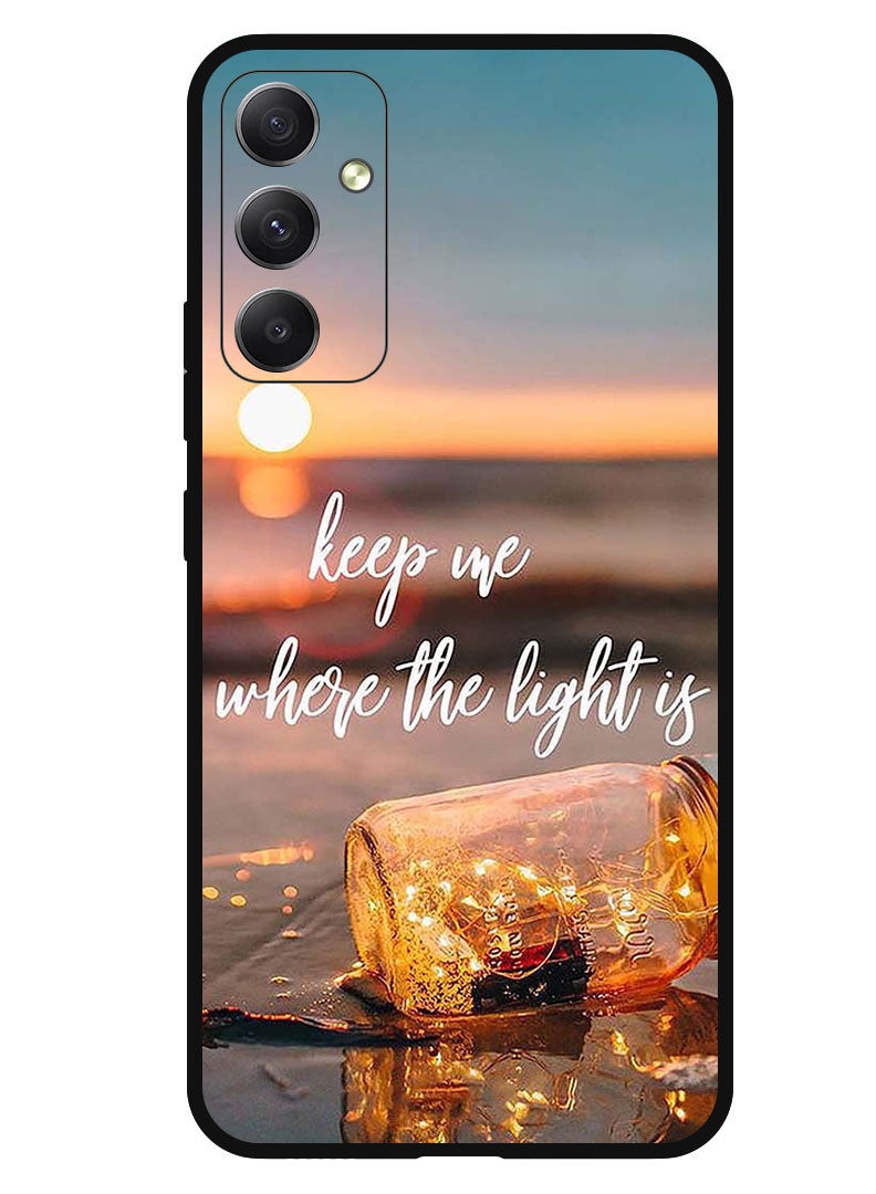 Theodor Protective Case Anti Scratch Shock Proof Bumper Cover For Samsung Galaxy F54 Keep Me Where The Light - Image 1