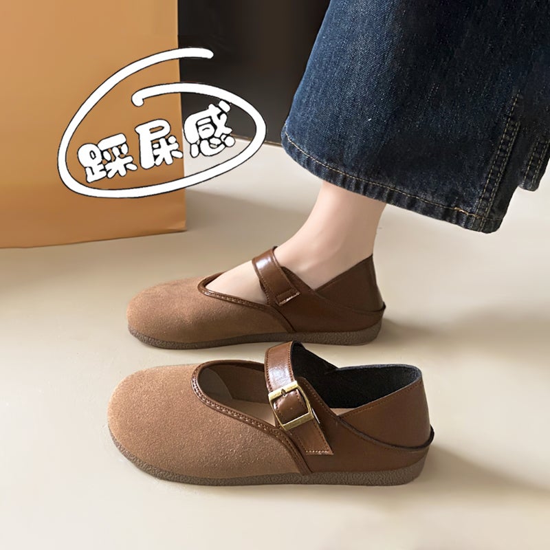 Women'S Shoes Autumn With Skirt Flat Shoes Slip-On Soft Bottom Not Tired Foot Birkenneth Shoes For Pregnant Women - Image 2