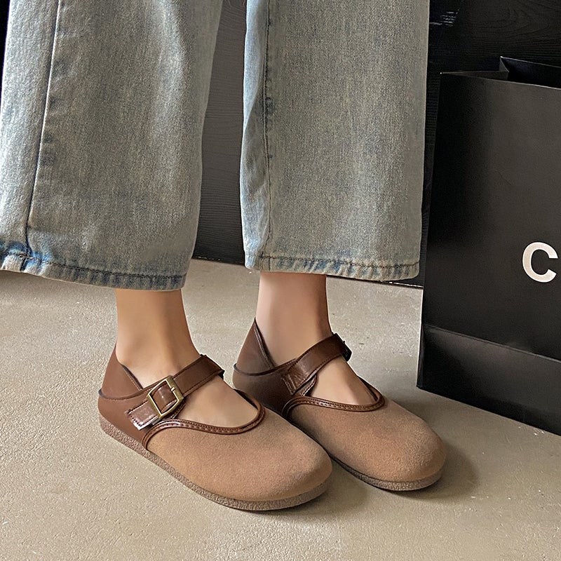 Women'S Shoes Autumn With Skirt Flat Shoes Slip-On Soft Bottom Not Tired Foot Birkenneth Shoes For Pregnant Women - Image 4