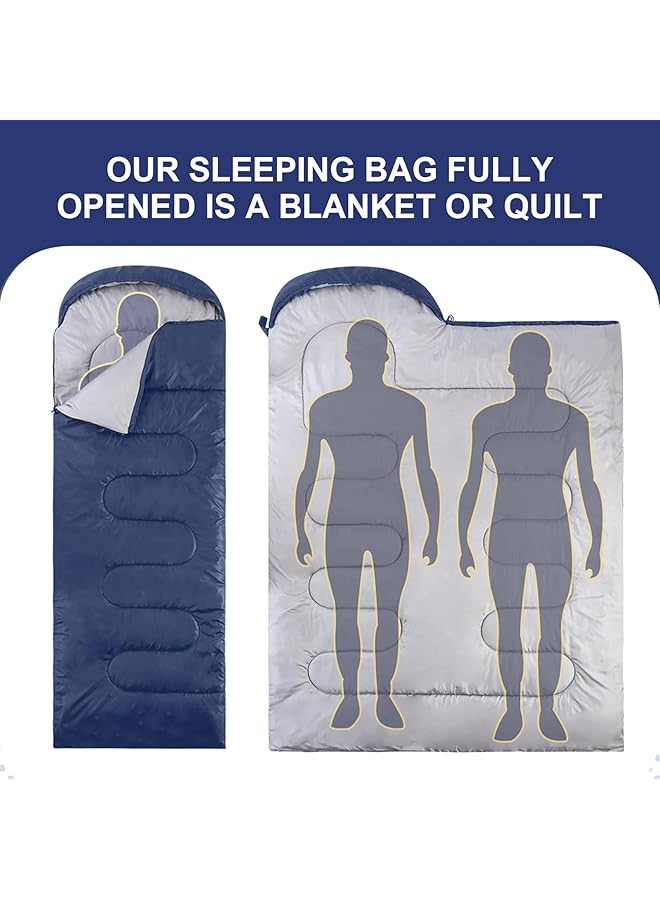 Generic Sleeping Bags For Adults Cold Weather & Warm Backpacking Camping Sleeping Bag Lightweight Compact Design Ideal For Camping Hiking Backpacking  - Image 5