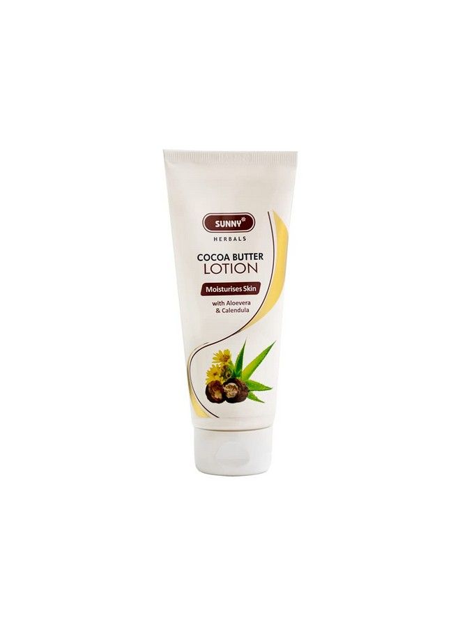 Sunny Cocoa Butter Lotion ; An Excellent Skin Moisturizer ; Wheatgerm Oil Aloevera & Calendula Soothe Repair & Moisturize Skin For A Charming Look ; Almond Oil Combats Dryness & Dark Spots 100 Ml - Image 2