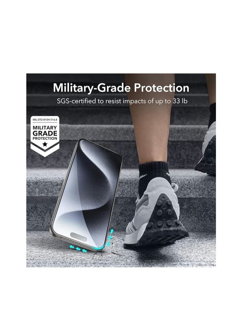 High Quality iPhone 12 Screen Protector, Camera Lens Protector and Case Cover 4 in 1 Package - Image 2