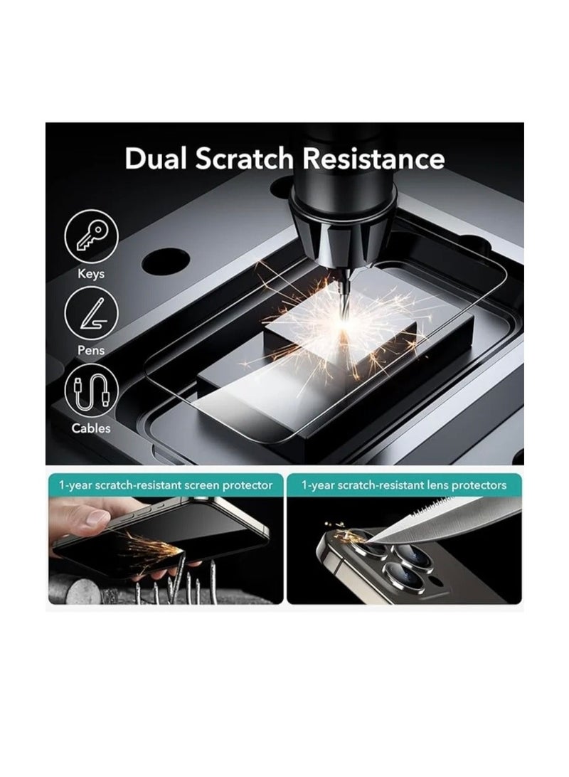 High Quality iPhone 12 Screen Protector, Camera Lens Protector and Case Cover 4 in 1 Package - Image 3