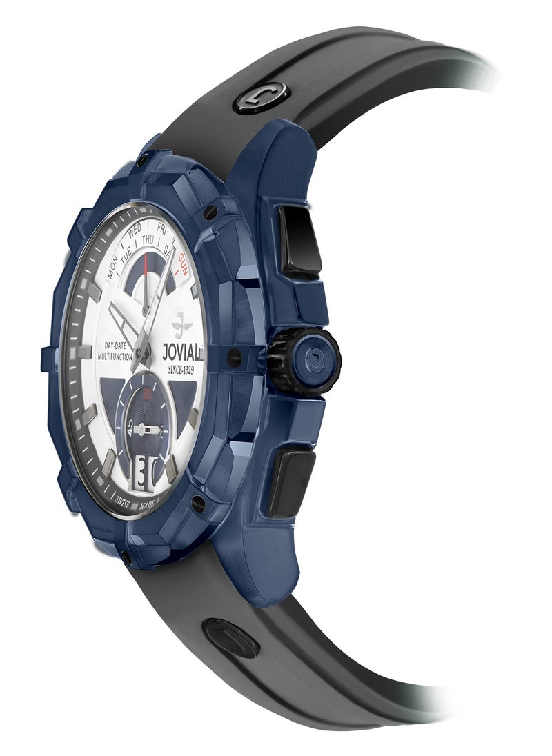 Jovial JOVIAL 12051GBRC11, Multifunction, DUALITY COLLECTION combines precision and versatility with its bold multifunction design and dual day-date display for those who value both style and function.  - Image 4
