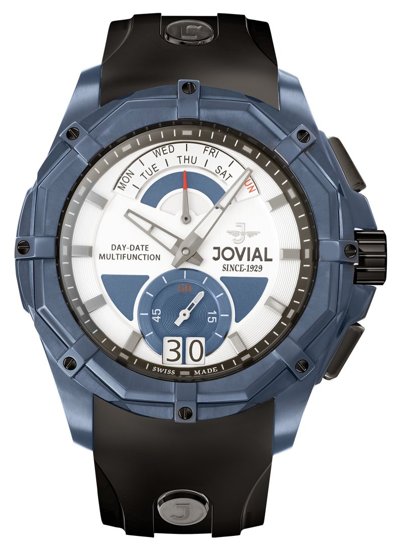 Jovial JOVIAL 12051GBRC11, Multifunction, DUALITY COLLECTION combines precision and versatility with its bold multifunction design and dual day-date display for those who value both style and function.  - Image 1