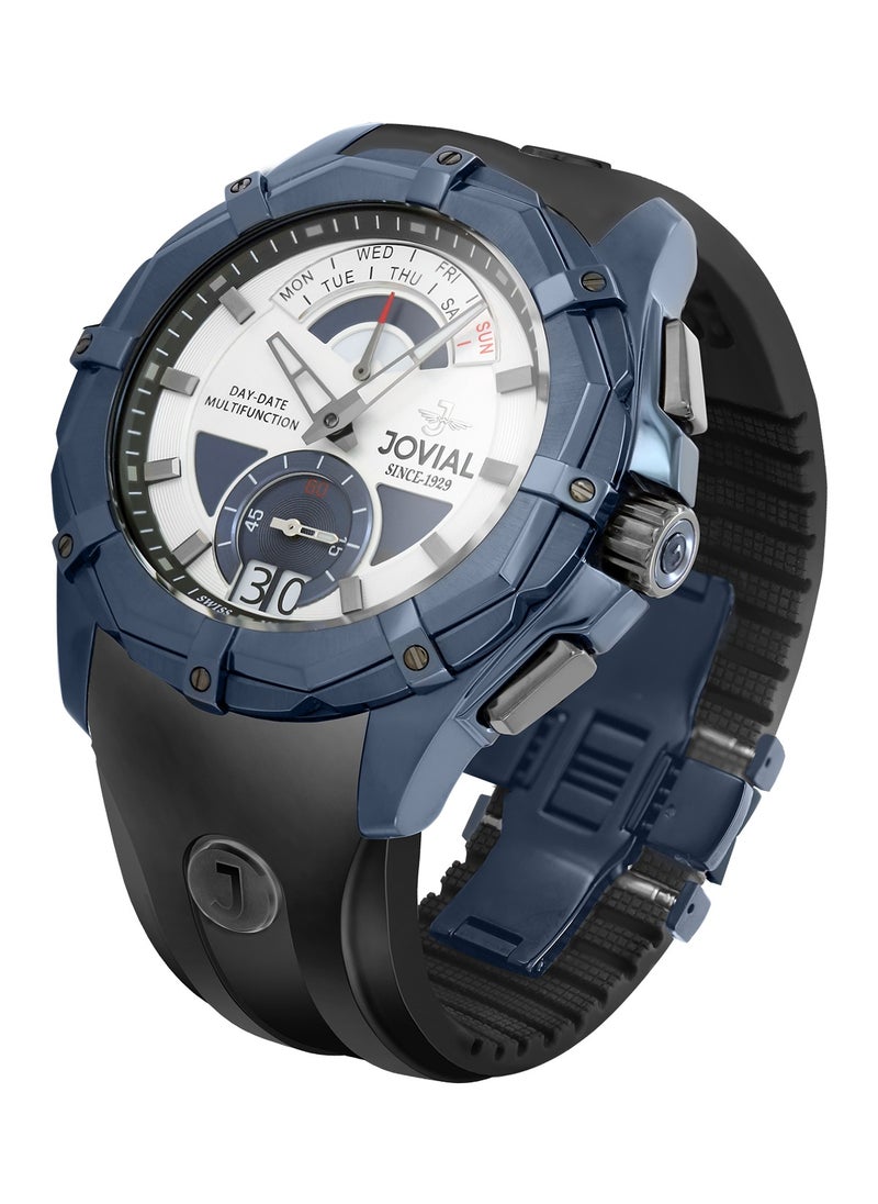 Jovial JOVIAL 12051GBRC11, Multifunction, DUALITY COLLECTION combines precision and versatility with its bold multifunction design and dual day-date display for those who value both style and function.  - Image 3