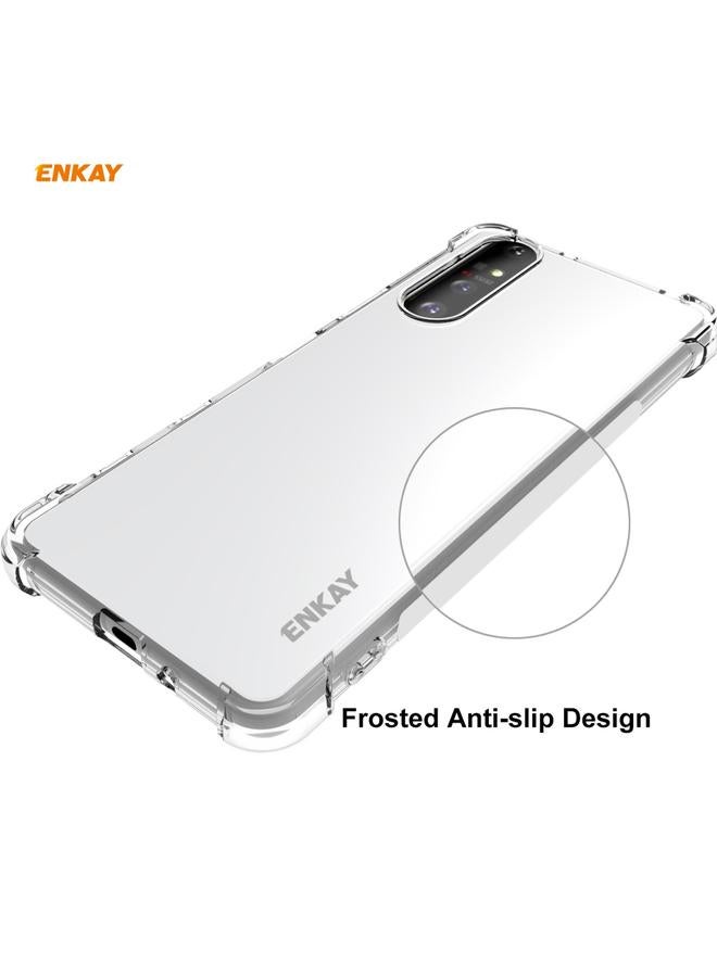 ENKAY Case For Sony Xperia 5 II Hat-Prince Clear TPU Shockproof Case Soft Anti-slip Cover - Image 4