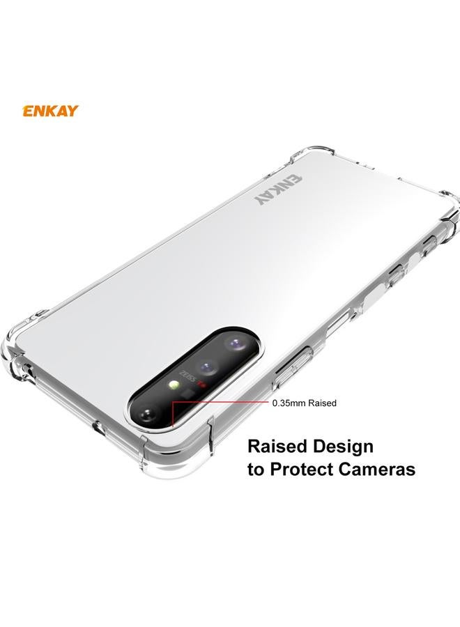 ENKAY Case For Sony Xperia 5 II Hat-Prince Clear TPU Shockproof Case Soft Anti-slip Cover - Image 3