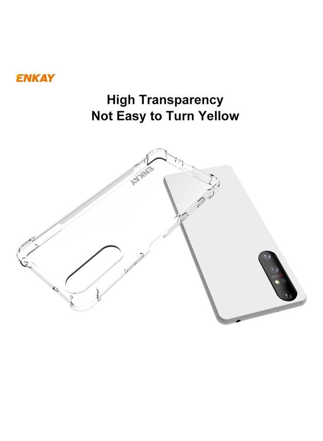 ENKAY Case For Sony Xperia 5 II Hat-Prince Clear TPU Shockproof Case Soft Anti-slip Cover - Image 5
