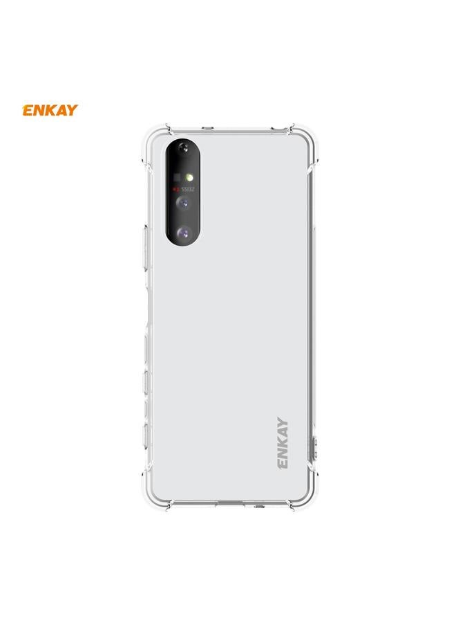 ENKAY Case For Sony Xperia 5 II Hat-Prince Clear TPU Shockproof Case Soft Anti-slip Cover - Image 1