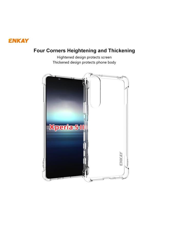 ENKAY Case For Sony Xperia 5 II Hat-Prince Clear TPU Shockproof Case Soft Anti-slip Cover - Image 2