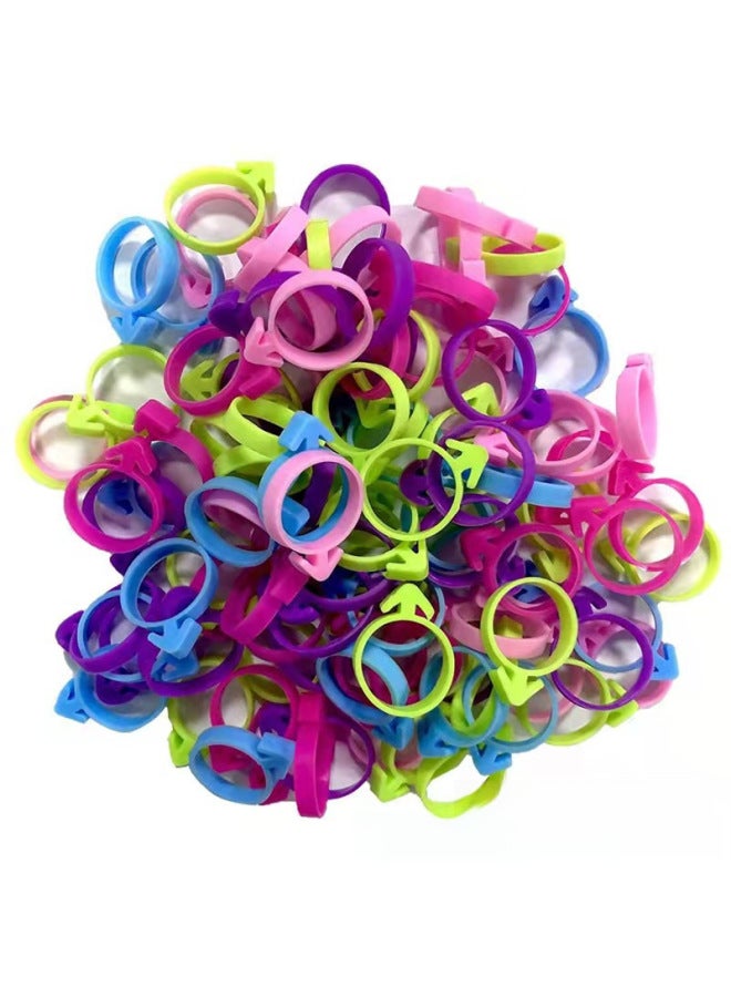 Loquat Manufacturers Now Supply Decorating Bag Fixing Ring Decorating Bag Silicone Tie Sealing Ring Fixing Ring Binding Ring-Specifications:Green Silicone Tie - Image 3