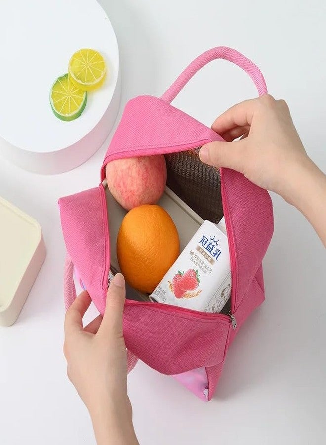 GLITZEN 3D Cartoon Printed Lunch Box Bag, Oxford Aluminum Foil Thermal Lunch Bags Insulation Waterproof Lunch Box for Women Girl Kids Children Picnic Bags Milk Bottle Bento Bag (1Pcs, 3D Cartoon Bag) - Image 3