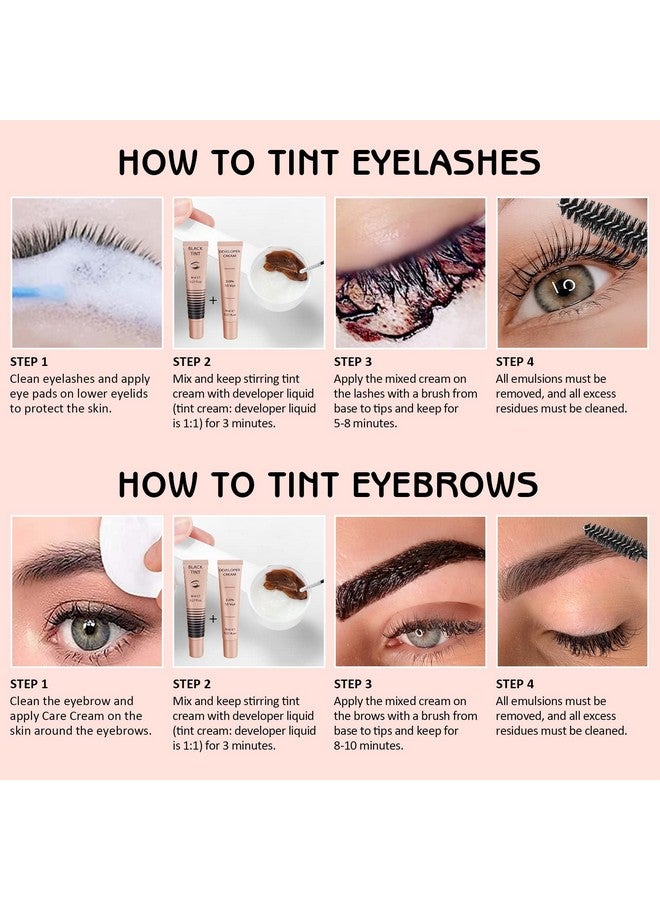 Libeauty Eyelash Black Color Kit Instant Eyebrow Black Hair Colour Kit Voluminous Coloring for Lash and Brow Perfect Partner for Lash Perm/Lift/Lamination Treatment - Image 5