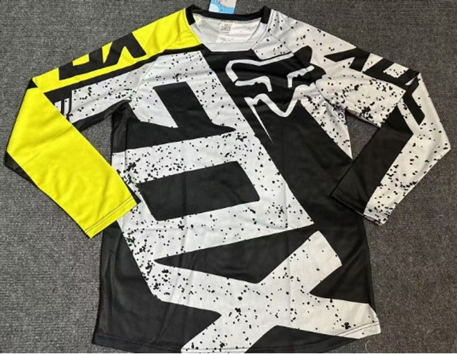 Qi Ta Summer Long Sleeve Mountain Bike Jersey - Breathable Quick-Dry Off-Road Racing Shirt for Men and Women - Image 1