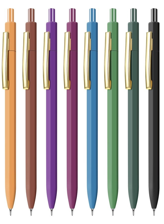 Vitoler Pens,8 Packs Ballpoint Pens Black Ink,0.7mm Smooth Writing Medium Point Pens for Women/Nurse Office School Teacher Supplies - Image 1