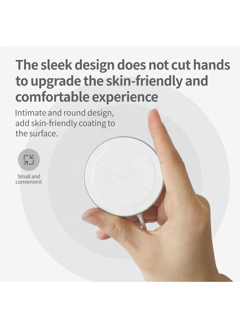 Wellmax Wireless Charger 15W Fast Charging Type-C Magnetic Charging Pad for Qi Enabled Devices | Short Circuit Protection - Image 5