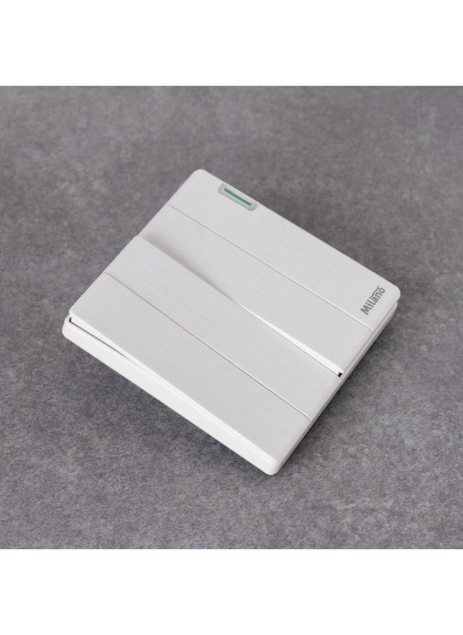 DANUBE HOME Milano 10A 4G 1W Switch Electrical Switches Sockets Outlets For Home Appliances Office Hotel Conventional Construction Project Aura Wh  - Image 2