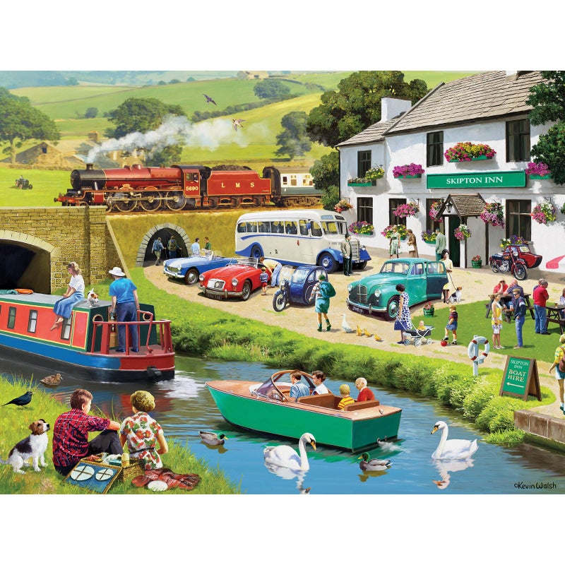 Bits and Pieces 300 Piece Jigsaw Puzzle for Adults 18 x 24 Exploring The Dales 300 pc Large Pieces Yorkshire England Park Jigsaw by Stewart - Image 3