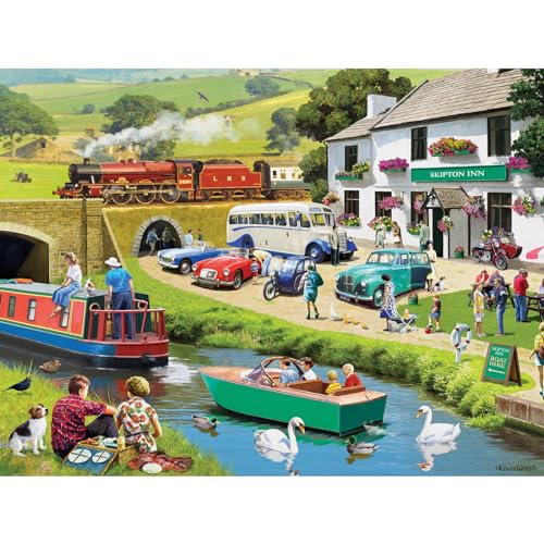 Bits and Pieces 300 Piece Jigsaw Puzzle for Adults 18 x 24 Exploring The Dales 300 pc Large Pieces Yorkshire England Park Jigsaw by Stewart - Image 1